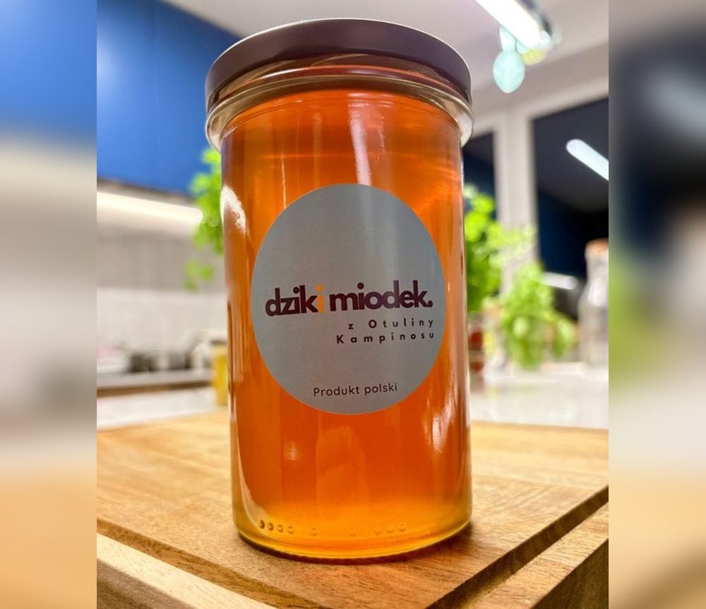 Miód Delikatna Spadź — duży słoik
